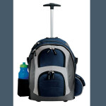 Port Authority® - Wheeled Backpack. Navy/Dark Grey