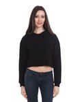 Women's Cropped Fleece Hooded Sweatshirt