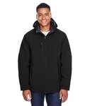 Glacier Insulated Three-Layer Fleece Soft Shell Hood Jacket with Detachable Hood