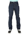 Raw Denim Straight-Leg Jean Pants