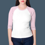 4353 Baby Rib 3/4 Sleeve Raglan