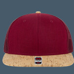 OTTO CAP "OTTO SNAP" 6 Panel Mid Profile Mesh Back Trucker Snapback Hat