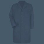 Unisex Extended Sizes Button Front Lab Coat