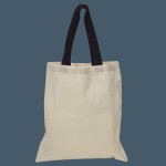 Contrast-Color Handle Tote