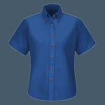 Women's Extended Sizes Poplin Dress Shirt