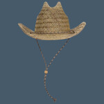 OTTO CAP Straw Cowboy Hat w/Adjustable Cord
