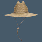 OTTO CAP Straw Lifeguard Hat w/Adjustable Cord